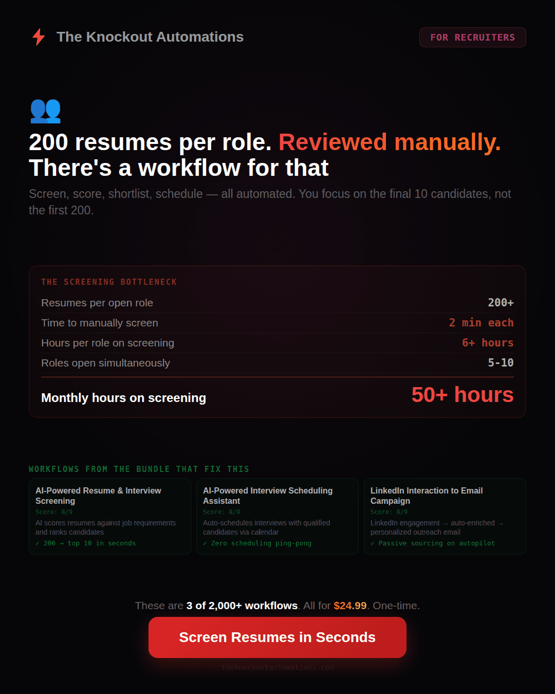 Recruiter automation pack